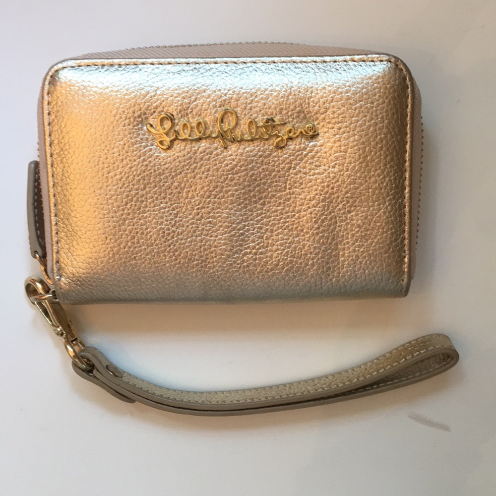 Lilly Pulitzer Gold Wallet/Wristlet